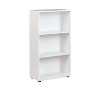 Inter Link - Bibliothèque - Etagère - 3 niches - Etagère réglable en hauteur - Pour Bureau - Salon - Entrée - Arco 2 - Dimensions in cm P: 30 x l: 60 x H: 110 Couleur blanc