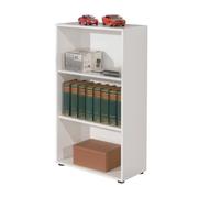 Inter Link Bibliothèque/Étagère à 3 rangements ARCO 2 Blanc