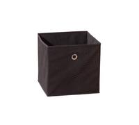 Inter Link - Boîte de rangement pliable - Porte-objets pliable - Boîte pliable en tissu - Boîte de rangement pour séparateu de pièce ou étagère - 32 x 32 x 32 cm - Avec trou pour les doigts - Winny - Noir