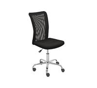 Inter Link Bonnie Chaise pivotante, Polyester, polyuréthane, Noir, 43/88 / 56 cm