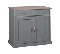 Inter Link Buffet Westerland, 2 ou 3 portes (Avec 2 tiroirs et 2 portes tournantes, gris)