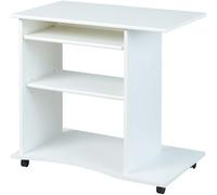 Inter Link Bureau informatique à roulettes PEPE - Blanc