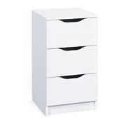 Commode 3 tiroirs Blanc MAURATI Blanc