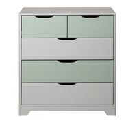 Inter Link Commode de chambre d'enfant Prati en bois massif Salvia Pastello