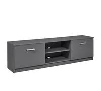 Meuble TV 2 Portes Design "Azio" 180cm Gris