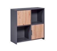 INTER LINK Étagère cube Pepeto, 77 x 30 x 77 cm (anthracite)