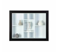 Inter Link Étagère murale "Quarium" avec 9 compartiments - Noir et blanc