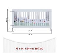 Inter Link Lit d'enfant Baila blanc