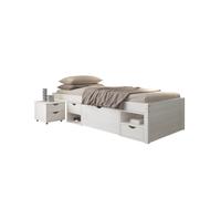 INTER LINK Lit en bois (blanc, 90 x 200 cm)