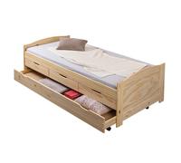 Lit gigogne Marinella + deuxième lit 98x205x63h pin massif Inter Link