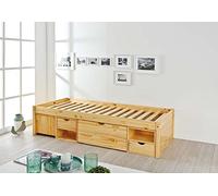 Lit Enfant Multi-Rangements "Clark" 90x200cm Naturel