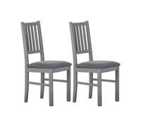 Inter Link Lot de 2 chaises Westerland (gris)