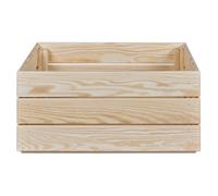 Inter Link Lot de 3 caisses en bois Valloni (L)