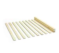 Sommier interlink 140x200 cm 2 hauteur 15 cm Marron G