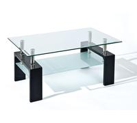Inter Link Table basse DANA Noir Verre MDF