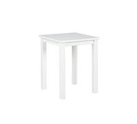 Table d'Appoint Design "Garyo" 55cm Blanc Laqué Blanc G