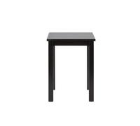 Table d'Appoint en Bois Massif Lito 55cm Noir Laqué