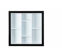Etagère murale bois noir et blanc Melce 67 cm