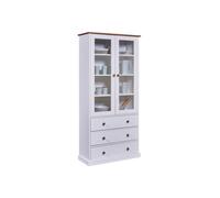 Inter Link Vitrine Westerland Blanc Bois Massif