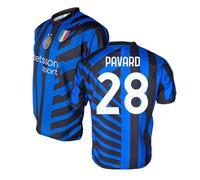 Inter - Maillot Home 2024/2025 Personnalisable avec nom et numéro, réplique Officielle, Bleu, Noir, 100% Polyester, Adulte et Enfant. Idéal pour Tous Les Fans Nerazzurri