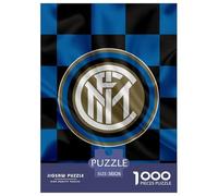 Inter Milan Puzzles 1000 Pieces Cadeau Unique Football Clubs Jeu Éducatif Défi Jouet À De Qualité Supérieure Peinture Art pour Adultes Enfants 38x26cm/1000pcs