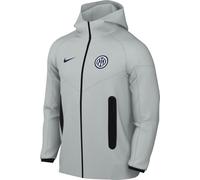 Sweat à capuche et zip en Fleece Nike Football Inter Milan Tech Windrunner pour homme Grey Haze/Blue Void M