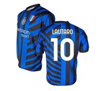 Inter Official Replica Maillot Home Kit 2024-2025, Unisexe, Noir, Bleu Clair, XXL