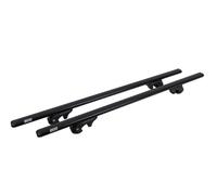 Inter Pack Barres de Toit 135 cm en Aluminium pour Rails Ouverts de Voiture, galerie de Toit Ovale 90 kg avec 4 verrous de sécurité et rainure en T de 20 mm pour Porte-Skis