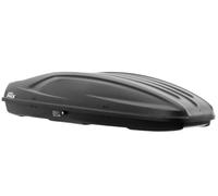 Inter Pack Coffre de Toit Stella 480 de 390 l avec Charge de 75 kg, Coffre de Voyage aérodynamique Noir Kevlar à Ouverture bidirectionnelle et système de Montage Rapide Flexi Fit G2
