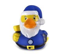 Inter - Paperella Interista en Caoutchouc, Version de Noël. Convient pour Salle de Bain ou comme Objet de Collection - pour Tous Les Fans interistes - Produit Officiel Inter