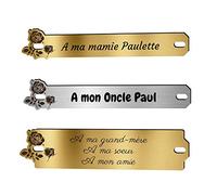 Inter Plaque Funéraire personnalisé - Texte pour Plaque Funéraire - Inter en Acrylique - Forme et Texte Personnalisable (Roses, Petit)