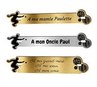 Inter Plaque Funéraire personnalisé - Texte pour Plaque Funéraire - Inter en Acrylique - Forme et Texte Personnalisable (Pétanque, Grand)