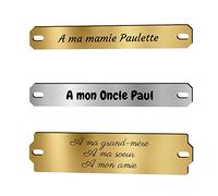 Inter Plaque Funéraire personnalisé - Texte pour Plaque Funéraire - Inter en Acrylique - Forme et Texte Personnalisable (Forme Classique, Petit)
