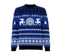 Inter Pull de Noël Mixte Enfant, Noir,Taille L