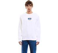 Inter Sweat col Rond Mixte, Blanc, S