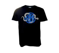 Inter T-Shirt avec Logo Serpent Nera pour Homme, Bleu, S