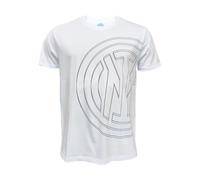 Inter T-Shirt Surdimensionné Logo Blanc T-Shirt Homme Unisexe - Enfants et Adolescents