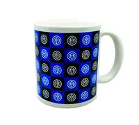Inter Tasse en céramique avec impression logo répété, produit officiel, 30 microlitres