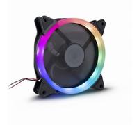 Inter-Tech Ventilateur de boîtier PC Argus RS-051 RGB 120 mm Noir