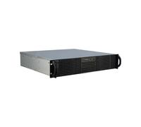 Inter-Tech 2U-20240 Châssis Serveur Rackable 19" 2U, Acier, Noir, ATX/microATX/Mini-ITX, 8x 3.5", 4x 5.25", 3x 2.5", 2x Vent. 80mm, 482x438x89mm