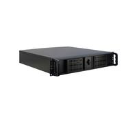 Inter-Tech 2U-2098-SK Châssis Serveur Rackable 2U Acier Noir, Carte Mère micro ATX/Mini-ITX, 8x 3.5", 1x 5.25", 3x 2.5", 2x Vent. 60mm
