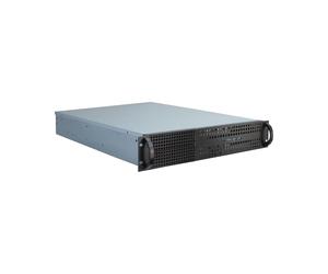 Inter-Tech 2U-2129N Châssis Serveur Rackable 2U Acier Noir/Argent, Compatible ATX/EATX/microATX/Mini-ITX/SSI EEB, 6x3.5", 2x5.25", 2xUSB, 482x680x89mm