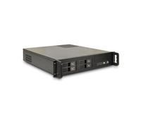 Inter-Tech 2U-2504 Châssis Serveur Rack 2U Noir, microATX/Mini-ITX, 1x5.25", 2x2.5", 2x USB 3.2 Gen 1, 2 ventilateurs 60mm (Optionnels), 480x527x89mm