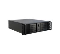 Inter-Tech 3U-3098-S Châssis Serveur Rackable 3U Acier Noir, Format ATX/microATX/Mini-ITX, 5x 3.5" internes, 4x 5.25" externes, 2x 60mm arrière