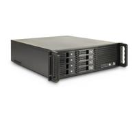 InteR-Tech 3U-3508 Support Noir (Boîtier Ipc Storage 3U-3508, O. PSU )