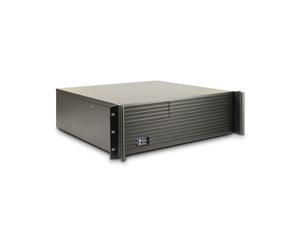 Inter-Tech 3U-K-340L Châssis Serveur Rackable 3U Noir, Baies 8x 3.5", 1x 5.25", 2x 2.5", ATX/microATX/Mini-ITX, 2x USB 3.2 Gen 1, Ventilation Arrière 2x 60mm, 482x433x133mm