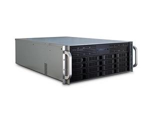 Inter-Tech 4U-4416L Support Noir, Argent