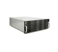 Inter-Tech 4U-4736: Châssis Rackable 4U pour 36 HDD/SSD 2.5/3.5" SAS/SATA Hot-Swap, Acier Noir/Gris, 7 Ventilateurs 80mm, 2x USB 2.0