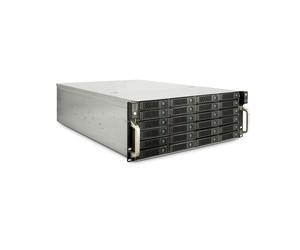 Inter-Tech 4U-4736: Châssis Rackable 4U pour 36 HDD/SSD 2.5/3.5" SAS/SATA Hot-Swap, Acier Noir/Gris, 7 Ventilateurs 80mm, 2x USB 2.0