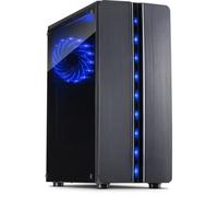 Inter-Tech Boîtier Mini Tower 88881309 – ATX/ITX/uATX – Panneau latéral fenêtré – Noir
